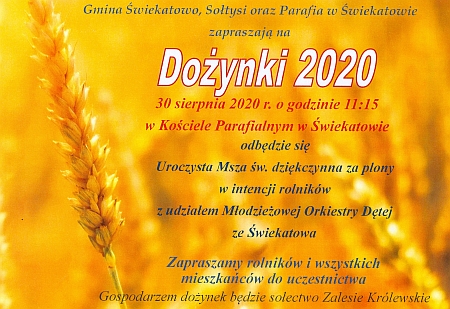 Dożynki Gminne w 2020 roku.