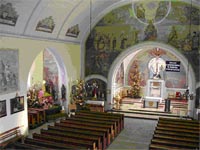 Wnętrze kościoła w Świekatowie.